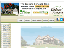 Tablet Screenshot of giulianaenriquez.com